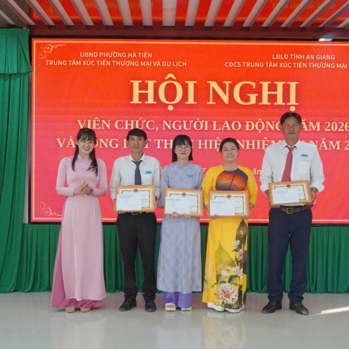 Trung tâm Xúc tiến Thương mại và Du lịch Hà Tiên: Hội nghị viên chức, người lao động năm 2026